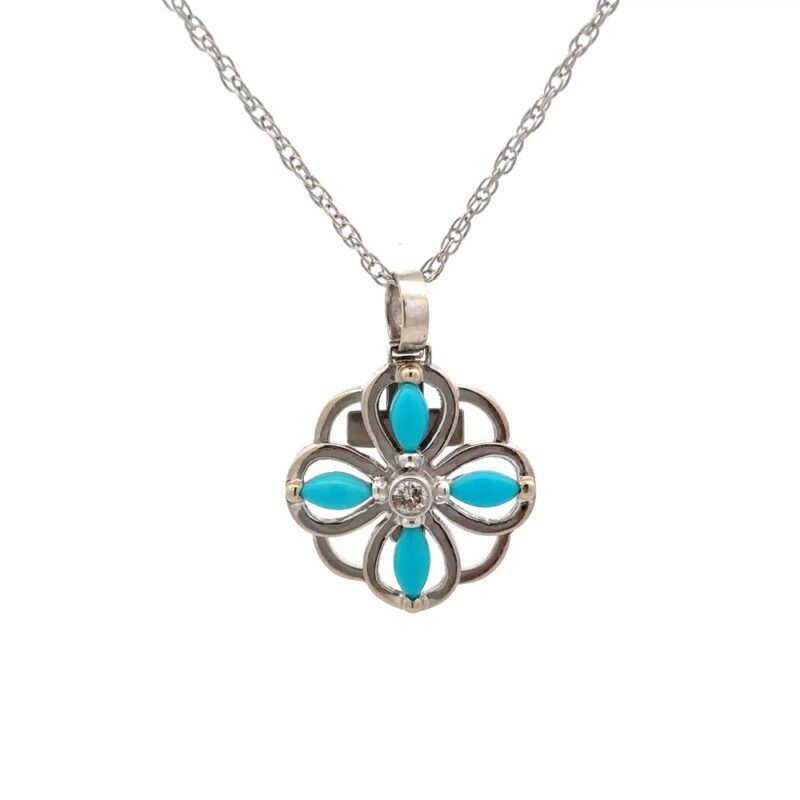 Estate Turquoise Pendant