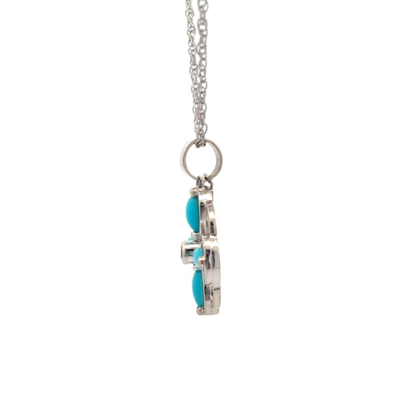 Estate Turquoise Pendant - Image 4