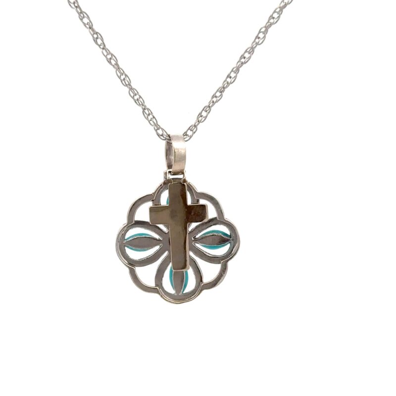 Estate Turquoise Pendant - Image 3