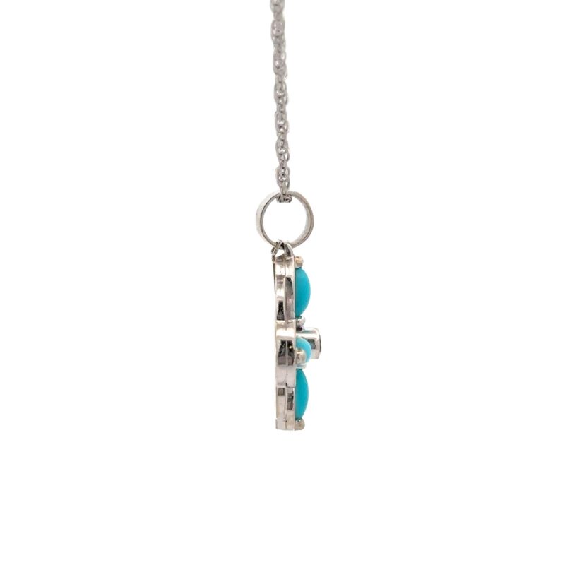 Estate Turquoise Pendant - Image 2