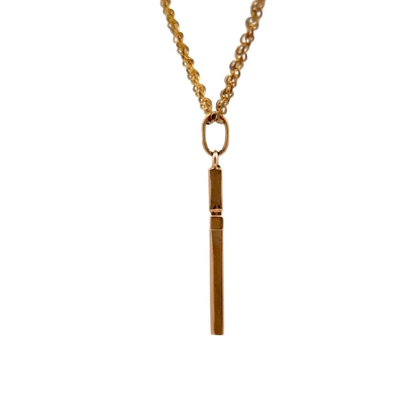 Estate 18K Cross Pendant - Image 2