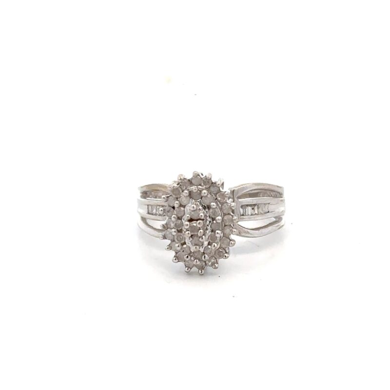 Estate Diamond Cluster Ring