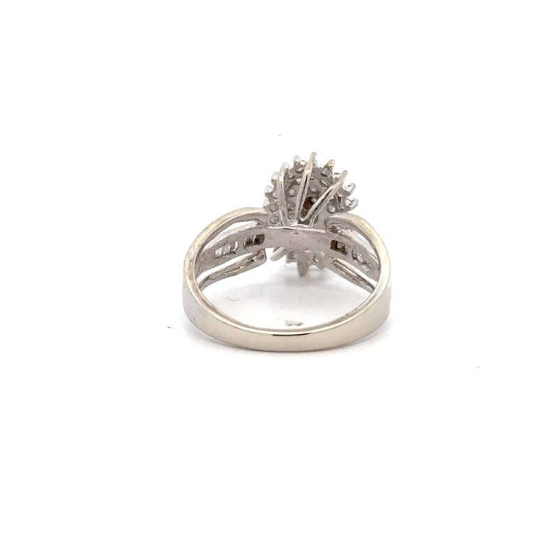Estate Diamond Cluster Ring - Image 4