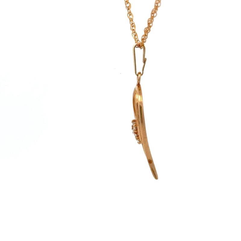 Estate Diamond Pendant - Image 4