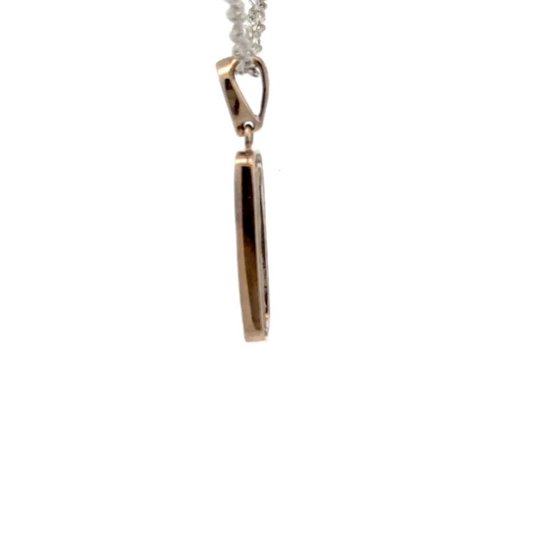 Estate White Gold & Diamond Pendant - Image 4