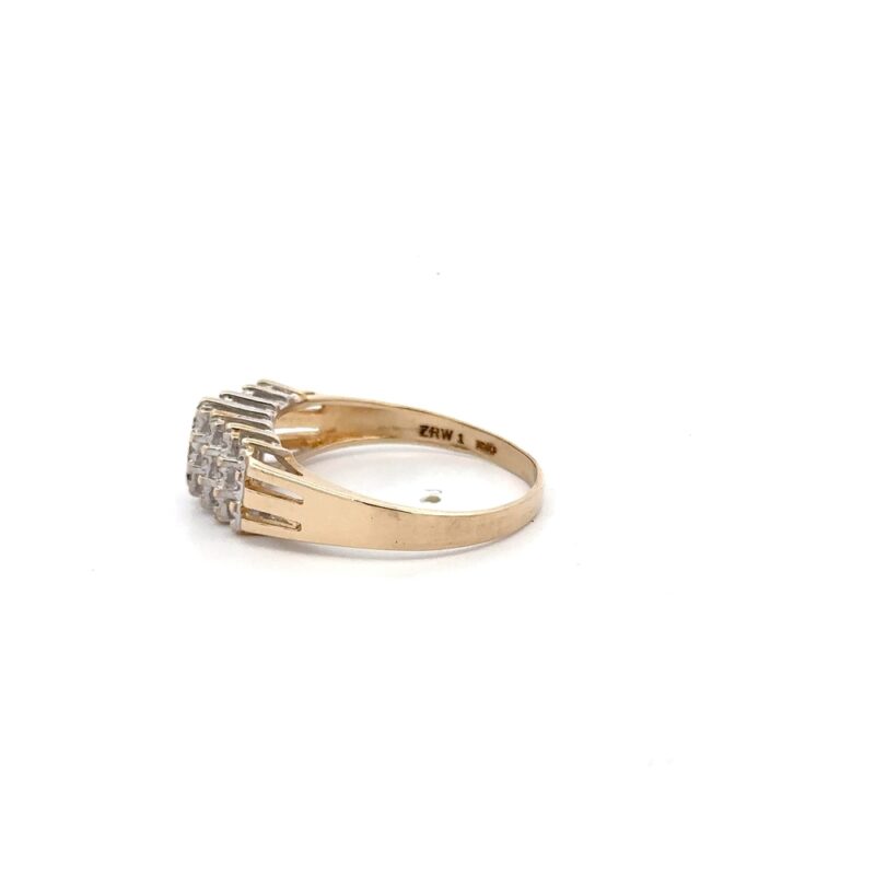 Estate Diamond Cluster Ring - Image 4