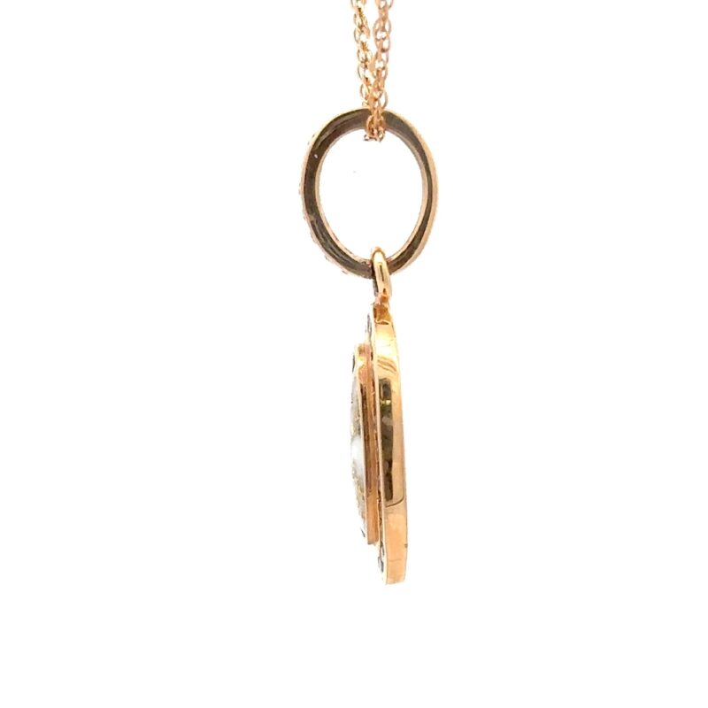 Oval Gold Quartz & Diamond PN1049DQX - Image 3