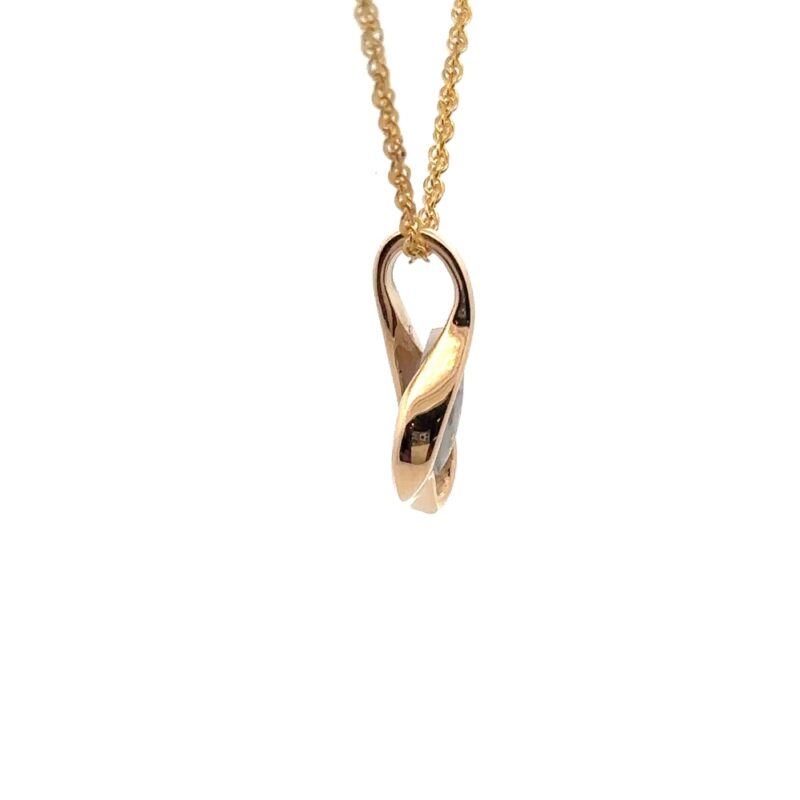 Gold Quartz Pendant PN601QX - Image 3