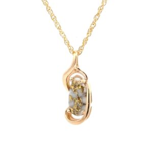 Gold Quartz Pendants PN784LQX