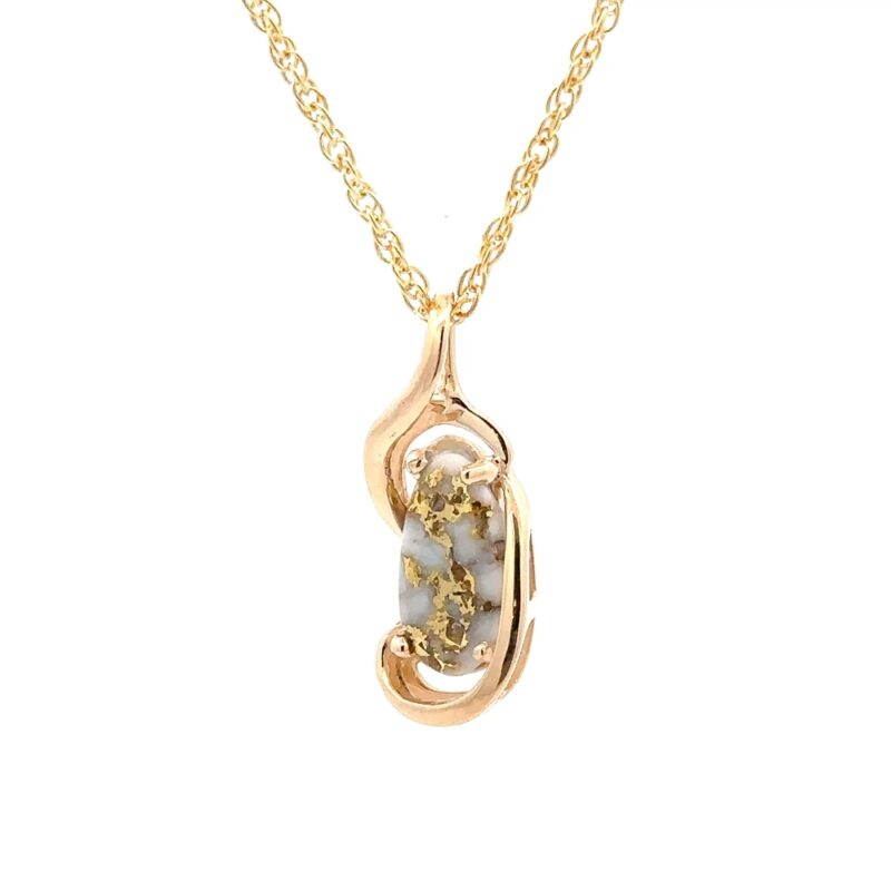 Gold Quartz Pendants PN784LQX