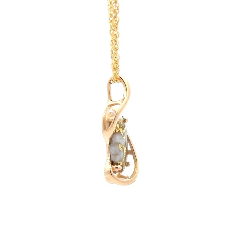 Gold Quartz Pendants PN784LQX - Image 2