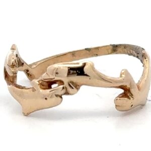Estate Lady's Dolphin Ring