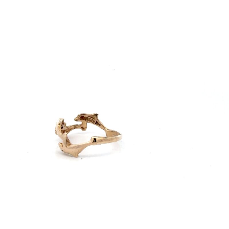 Estate Dolphin Ring - Image 4