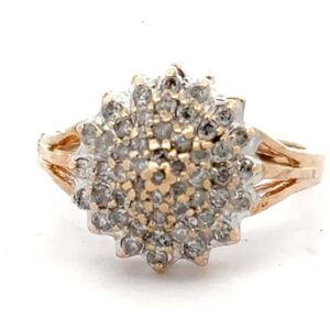 Estate Diamond Cluster Ring