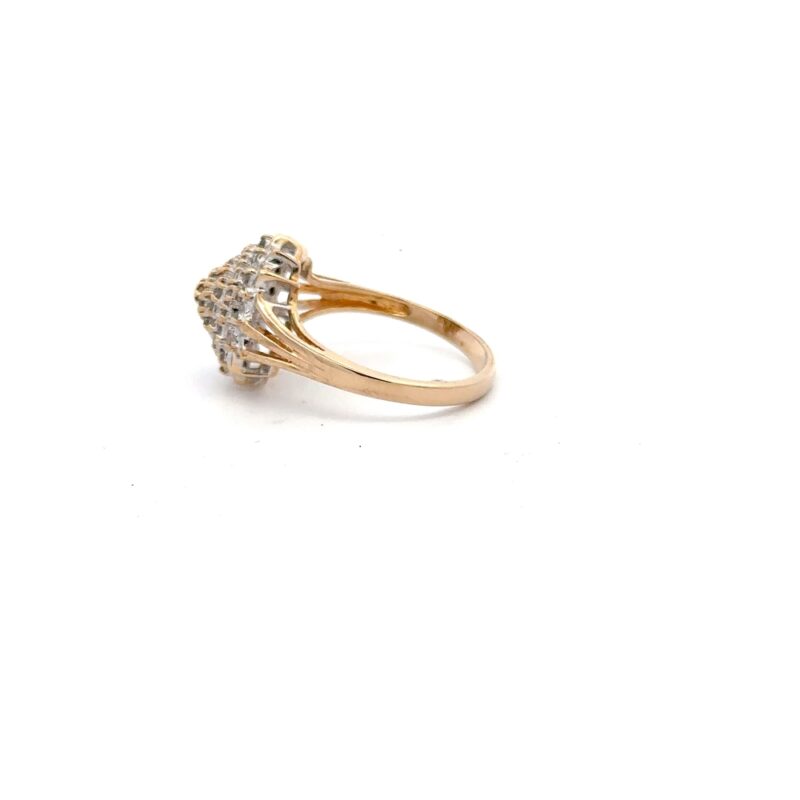 Estate Diamond Cluster Ring - Image 3