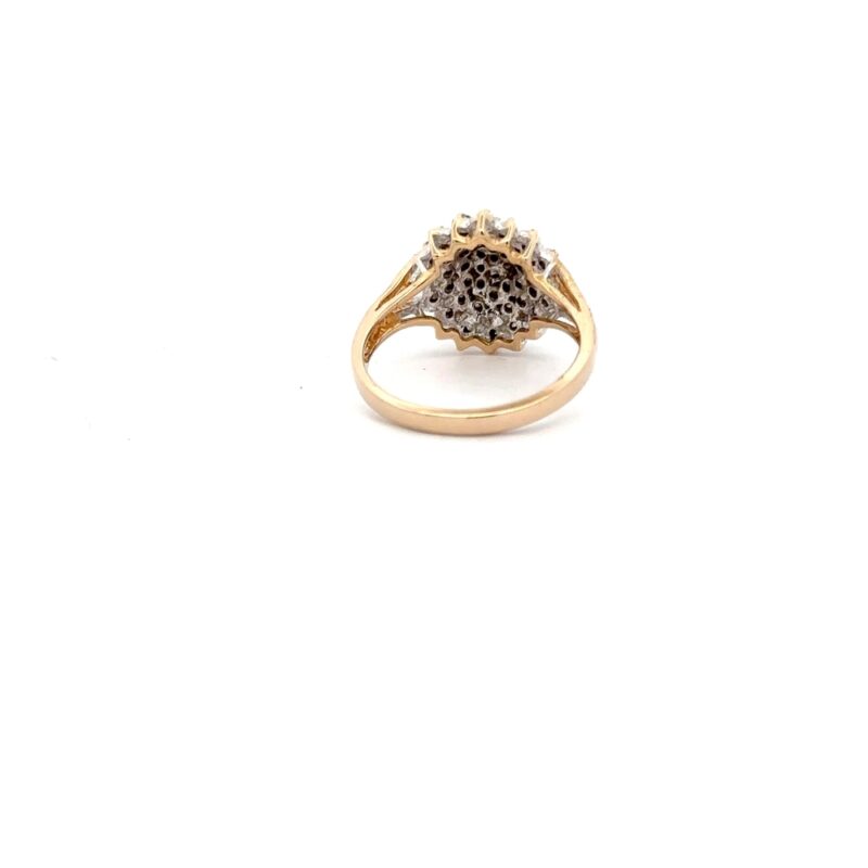 Estate Diamond Cluster Ring - Image 2