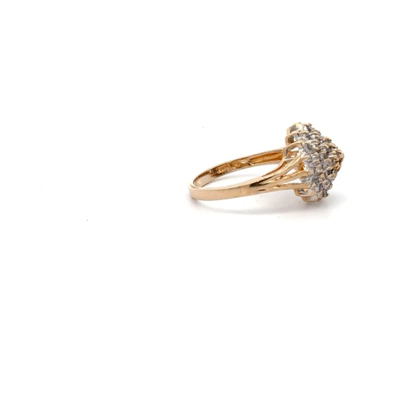 Estate Diamond Cluster Ring - Image 4