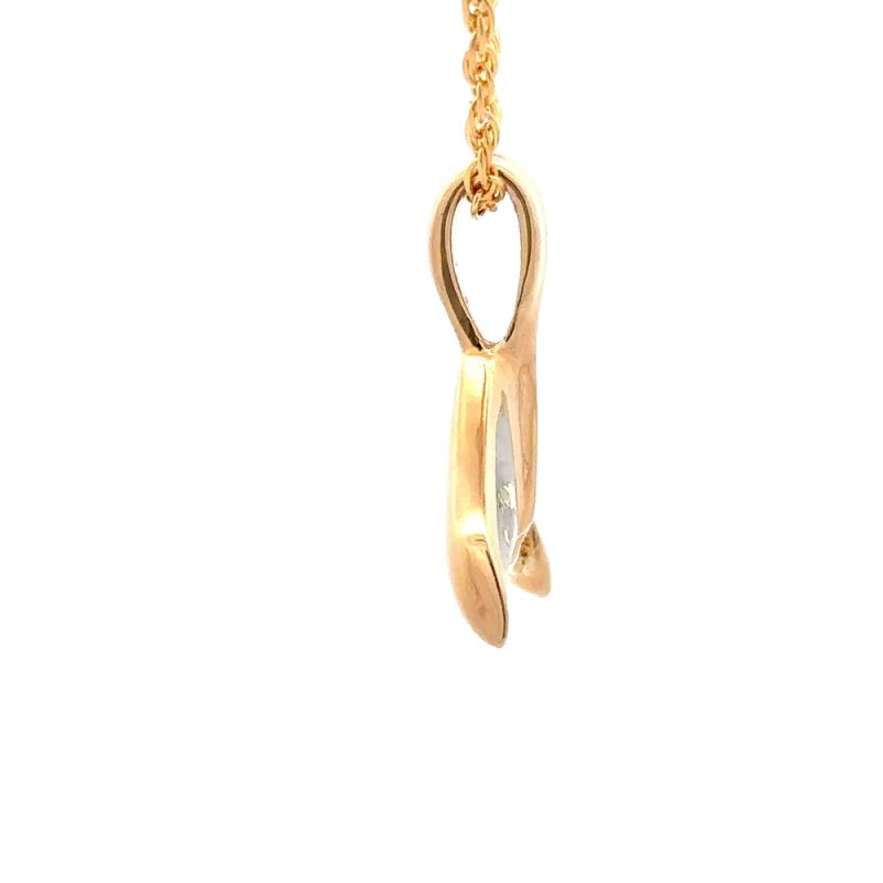 Gold Nugget & Gold Quartz Whale Tail FF614G2NG - Image 4