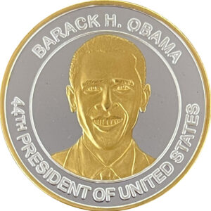 thumbnail image 2 of Barack Obama 44th President 2-Sided JFK Gold US Mint Half Dollar Collectible 2 of 6
