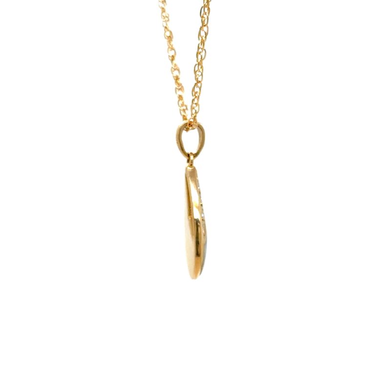 Gold Quartz & Diamond Pendant P3328-GQ - Image 4