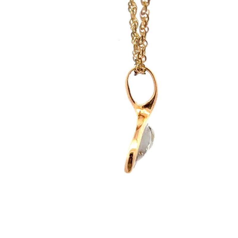 Inlaid Gold Quartz Whale Tail PWT45Q - Image 2
