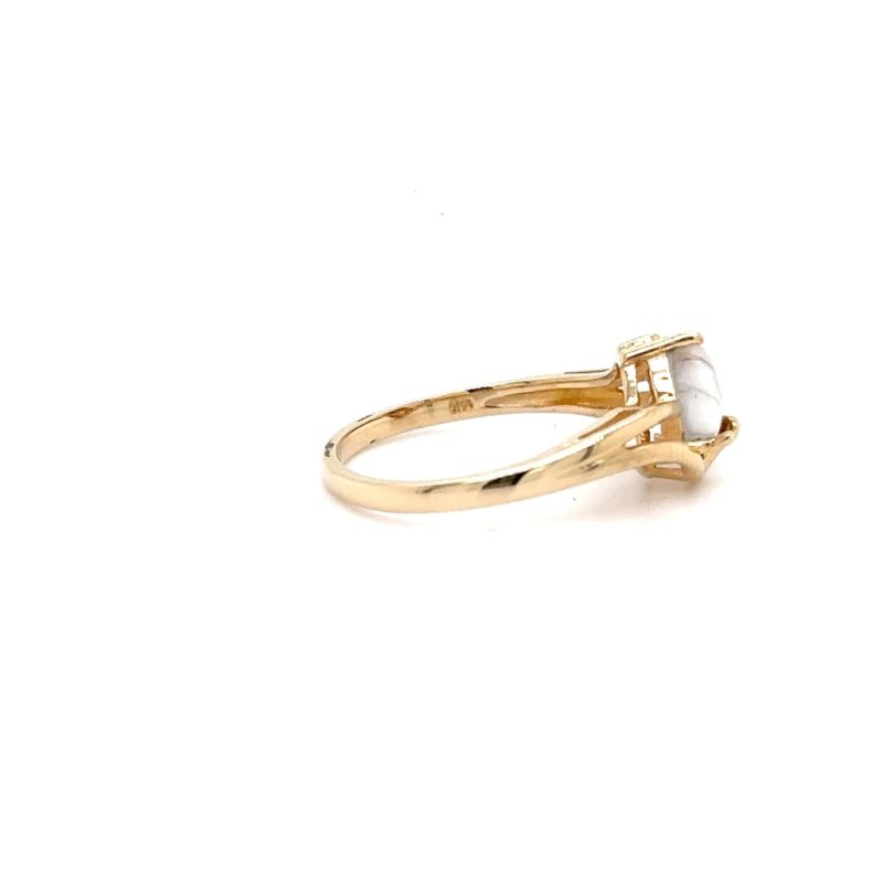 Ladies Gold Quartz Rings RL744Q - Image 2