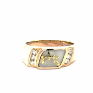 Ladies Gold Quartz Ring R1566-GQ