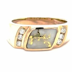 Ladies Gold Quartz Ring R1566-GQ