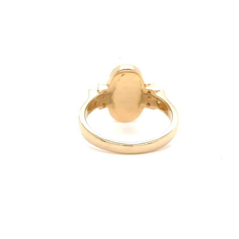 Ladies Gold Quartz & Diamonds Ring R1090-GQ - Image 3