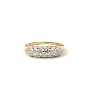 Small Gold & Diamond Ladies Estate Band 078061