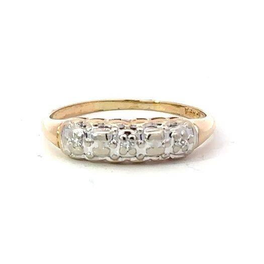 Small Gold & Diamond Ladies Estate Band 078061