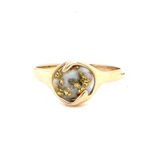 Ladies Gold Quartz Ring RL650Q