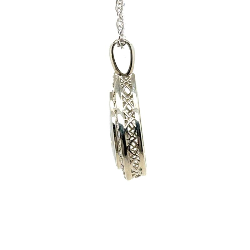 Gold Quartz White Gold Pendant 642G2W-2/3 - Image 2