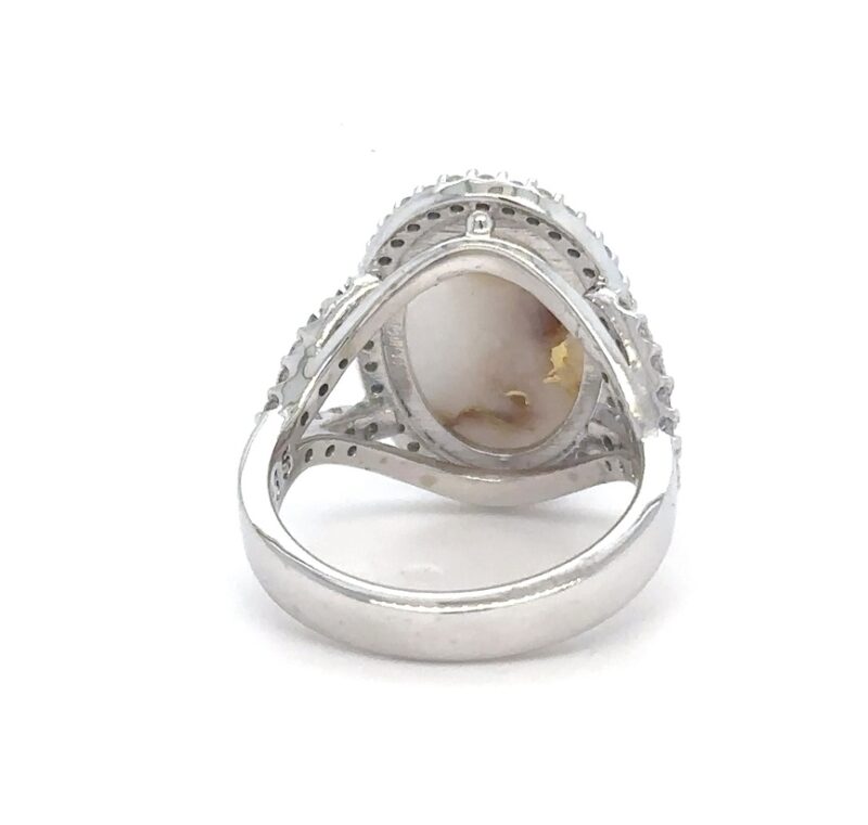Diamond & Gold Quartz Ladies Ring 65vs1-2GI - Image 3
