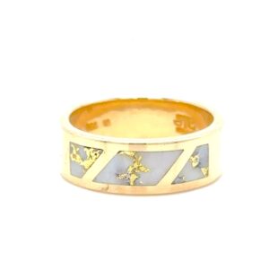 Gold Quartz Mens Band 666G2