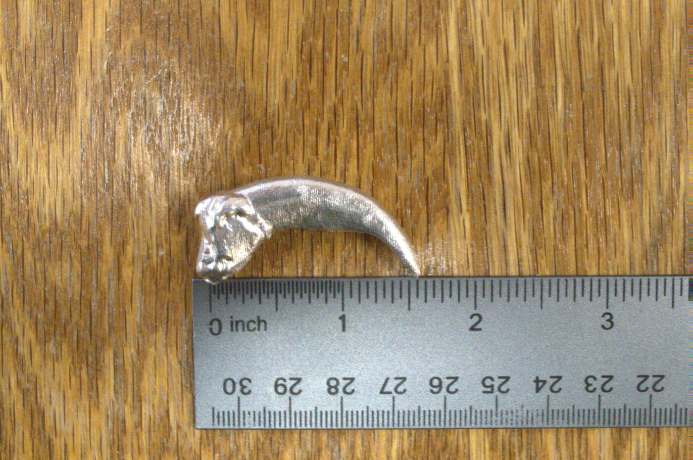 Pure Silver Grizzly Bear Claw - Small - Image 3