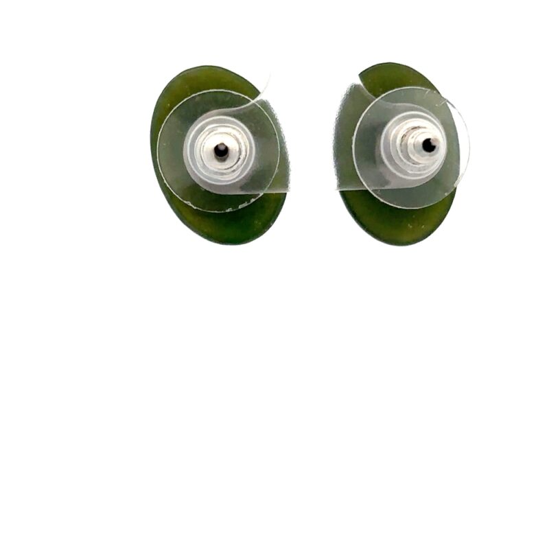Jade Stud Earrings E10J - Image 4