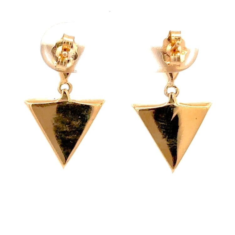 Gold Quartz & Gold Nugget Earrings E3347-GN - Image 3