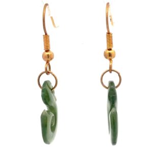 Jade Hook Dangling Earrings E34X