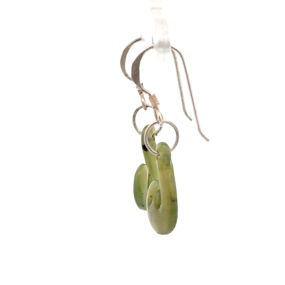 Jade Dangling Earrings E45Z - Image 2