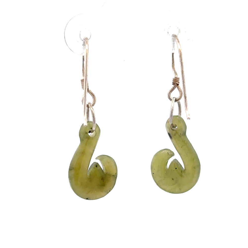 Jade Dangling Earrings E45Z - Image 3
