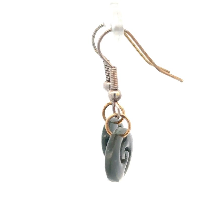 Jade Dangling Earrings E51X - Image 2