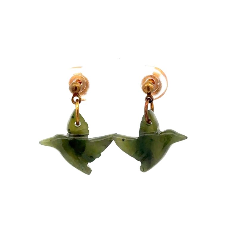 Jade Humming Bird Earrings EHBX