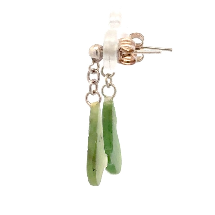 Totemic Jade Wolf Earrings EWFX - Image 2