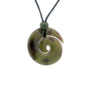 Jade Spiral Cord Necklace FH4Y