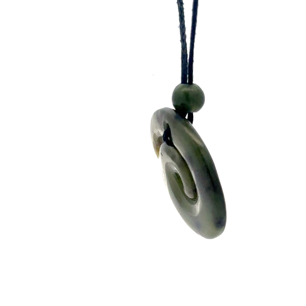 Jade Spiral Cord Necklace FH4Y - Image 2