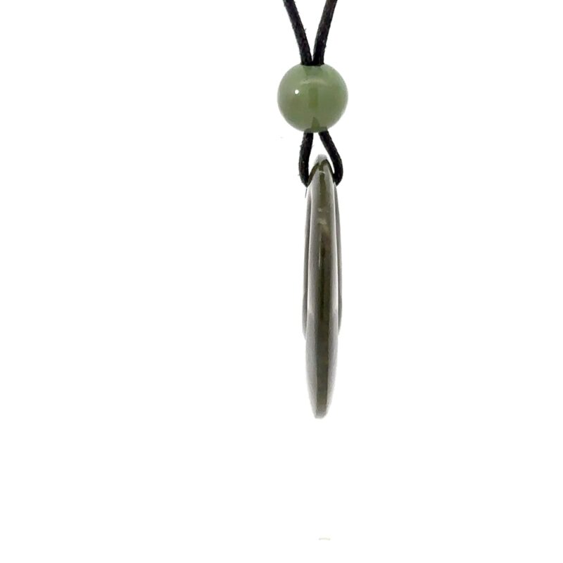 Spiraling Jade Cord Necklace FH7B - Image 4