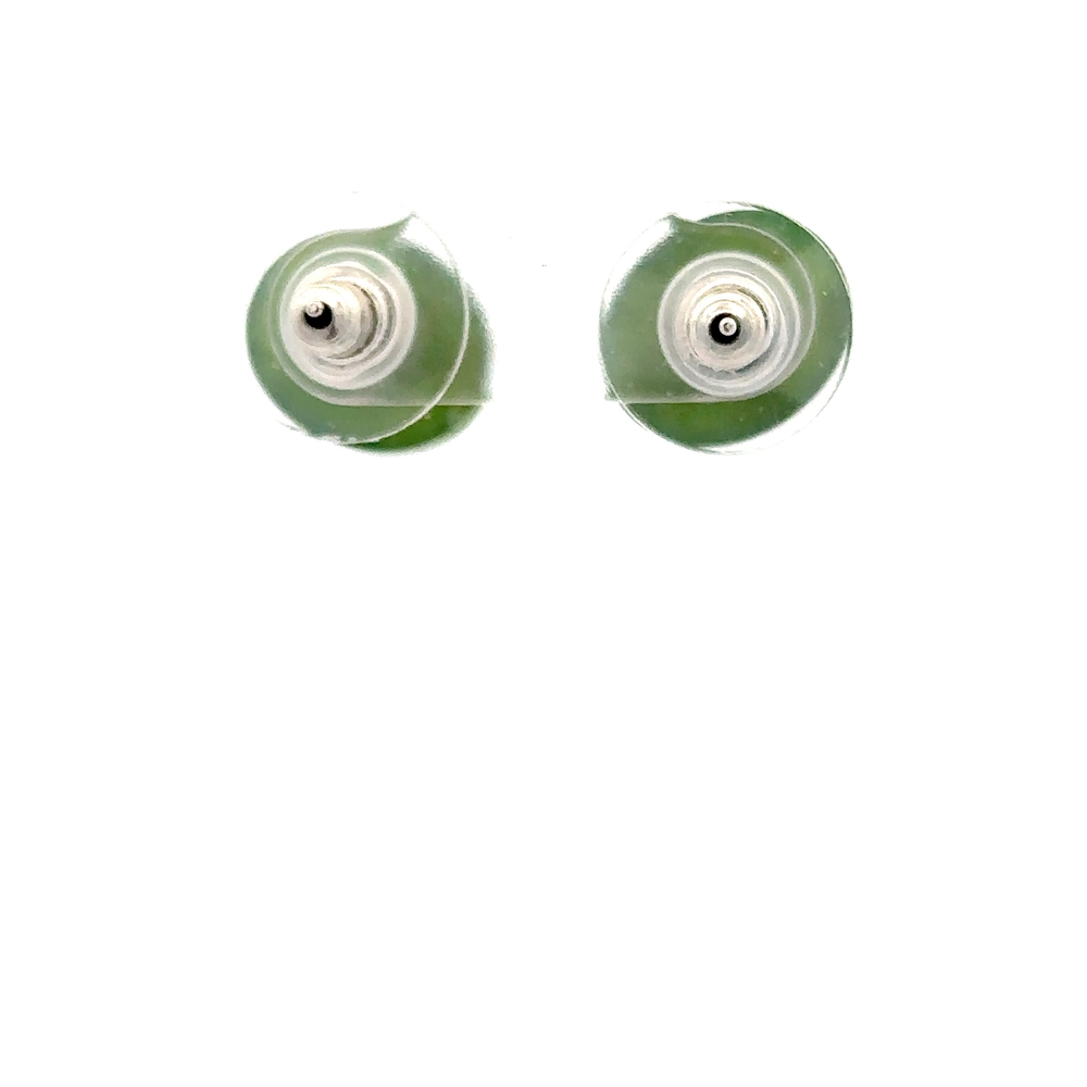 Jade Oval Stud Earrings JES40 - Image 3