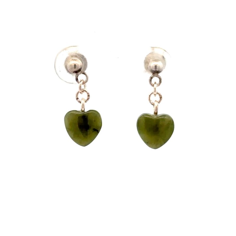 Dangling Heart Jade Earrings JHE1