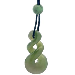 Jade Spiraling Cord Necklace JP31X